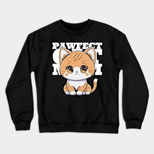 Pawfect Cat Mom Crewneck Sweatshirt